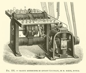 Máquina Distributiva de Corriente Eléctrica, de M. Marcel Deprez de French School